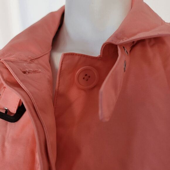Gap womens coral water resistant coat button down jacket size M - Picture 9 of 11